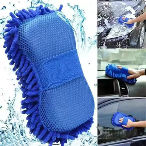 Car Wash Microfiber Chenille Car Wash Sponge Care Washing
