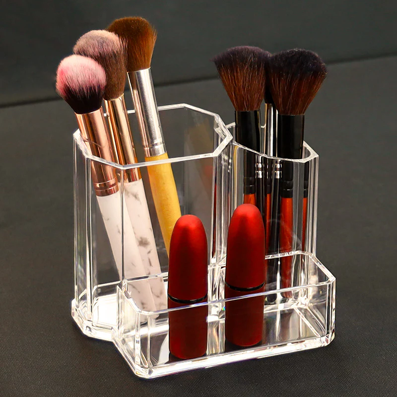 Acrylic Multi-Section Beauty Organizer