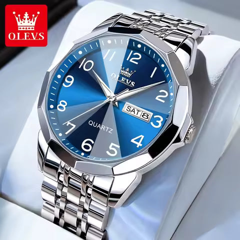 OLEVS High Quality Luxury Couple Watch For Men Women